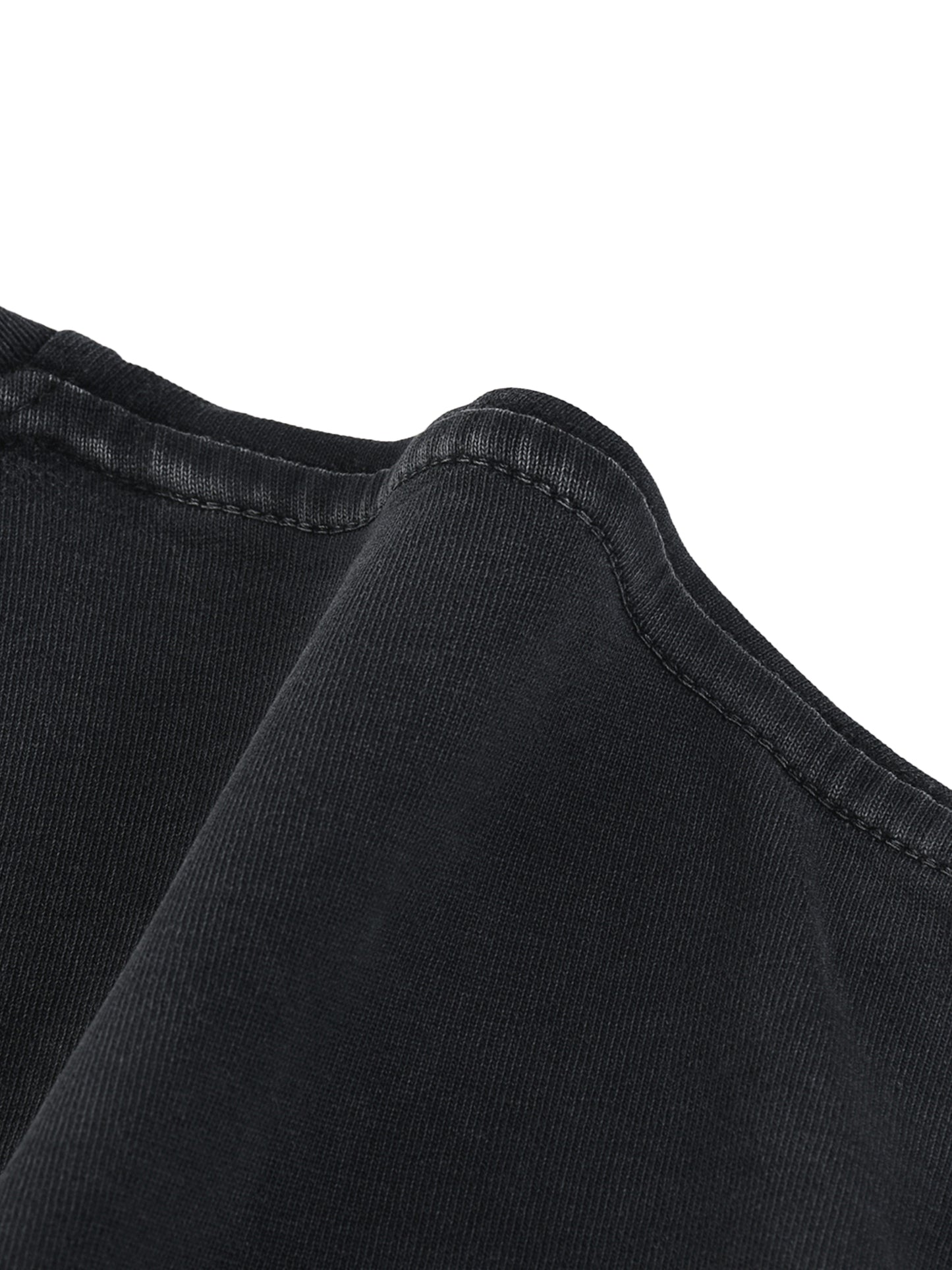 sun fade hand-frayed cotton t-shirt