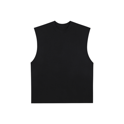 Raw Edge Cotton Tank Top