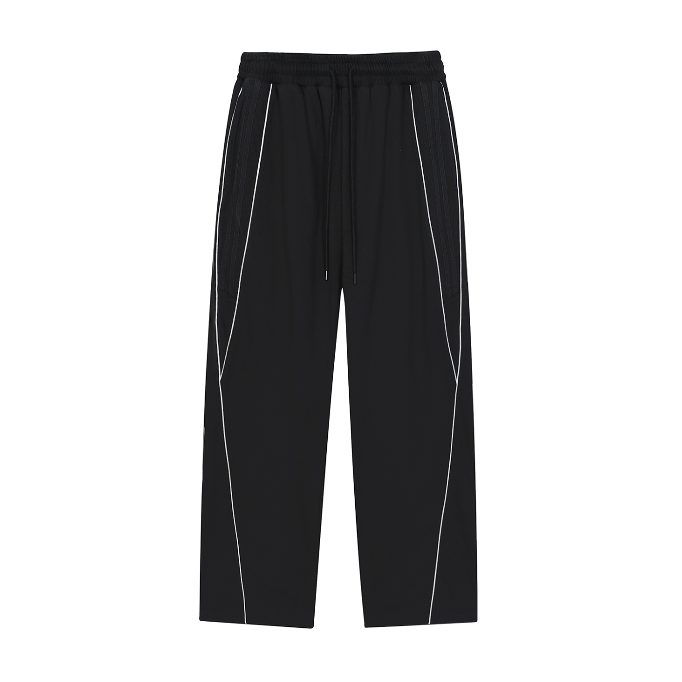 reflection striped straight-leg joggers