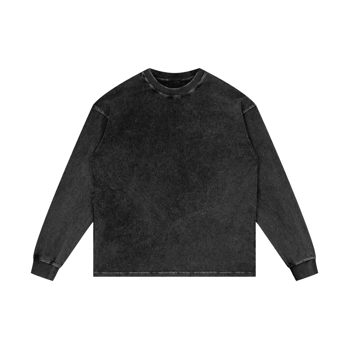 acid wash oversize long sleeve t-shirt