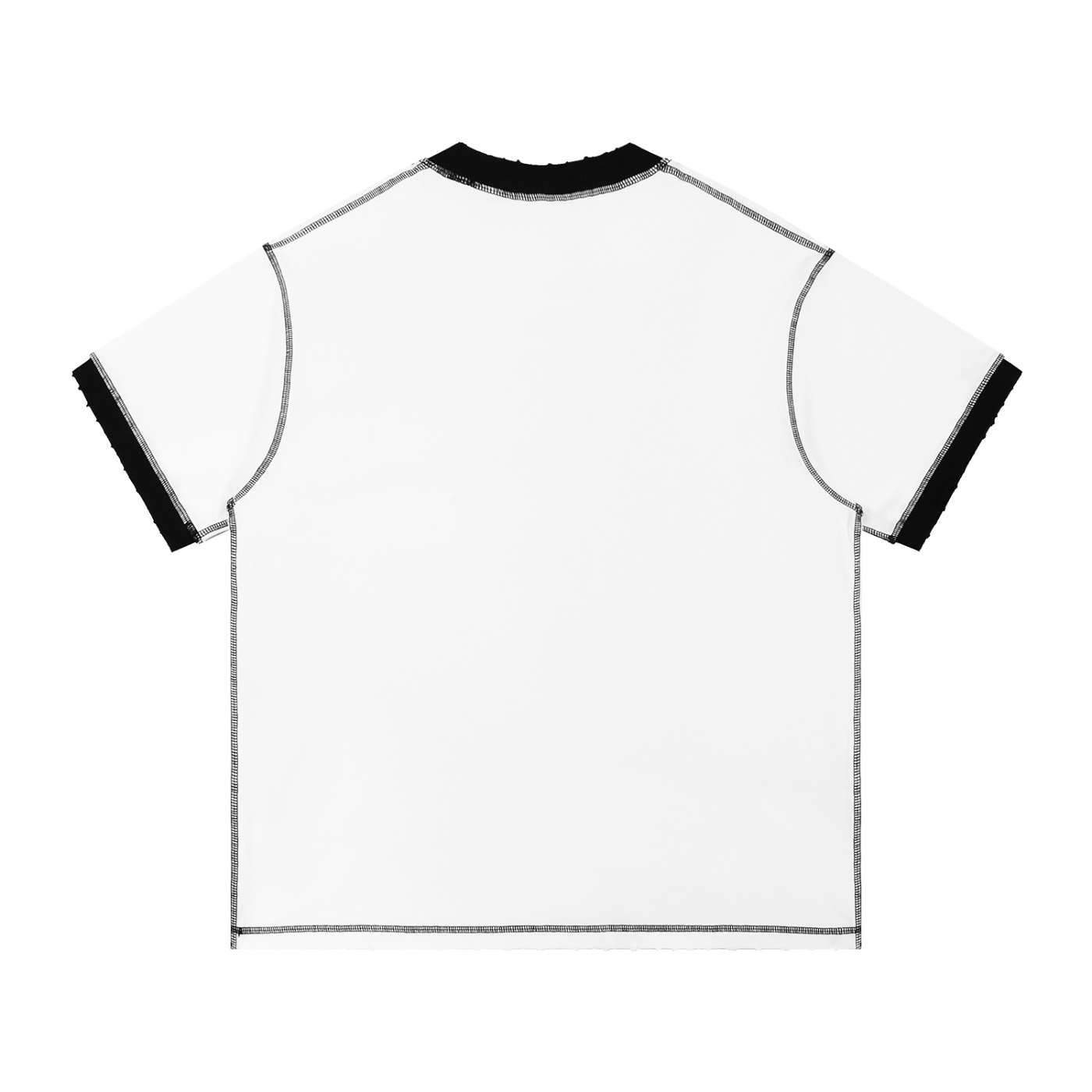 contrast-stitched cotton t-shirt