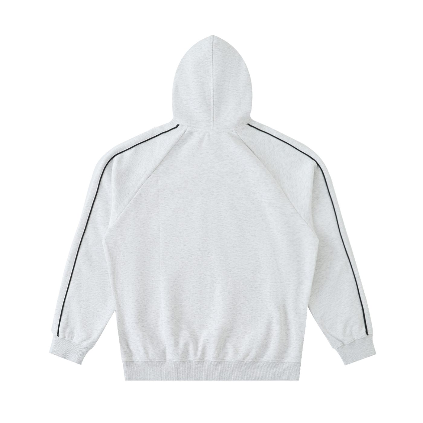 contrast piping raglan hoodie