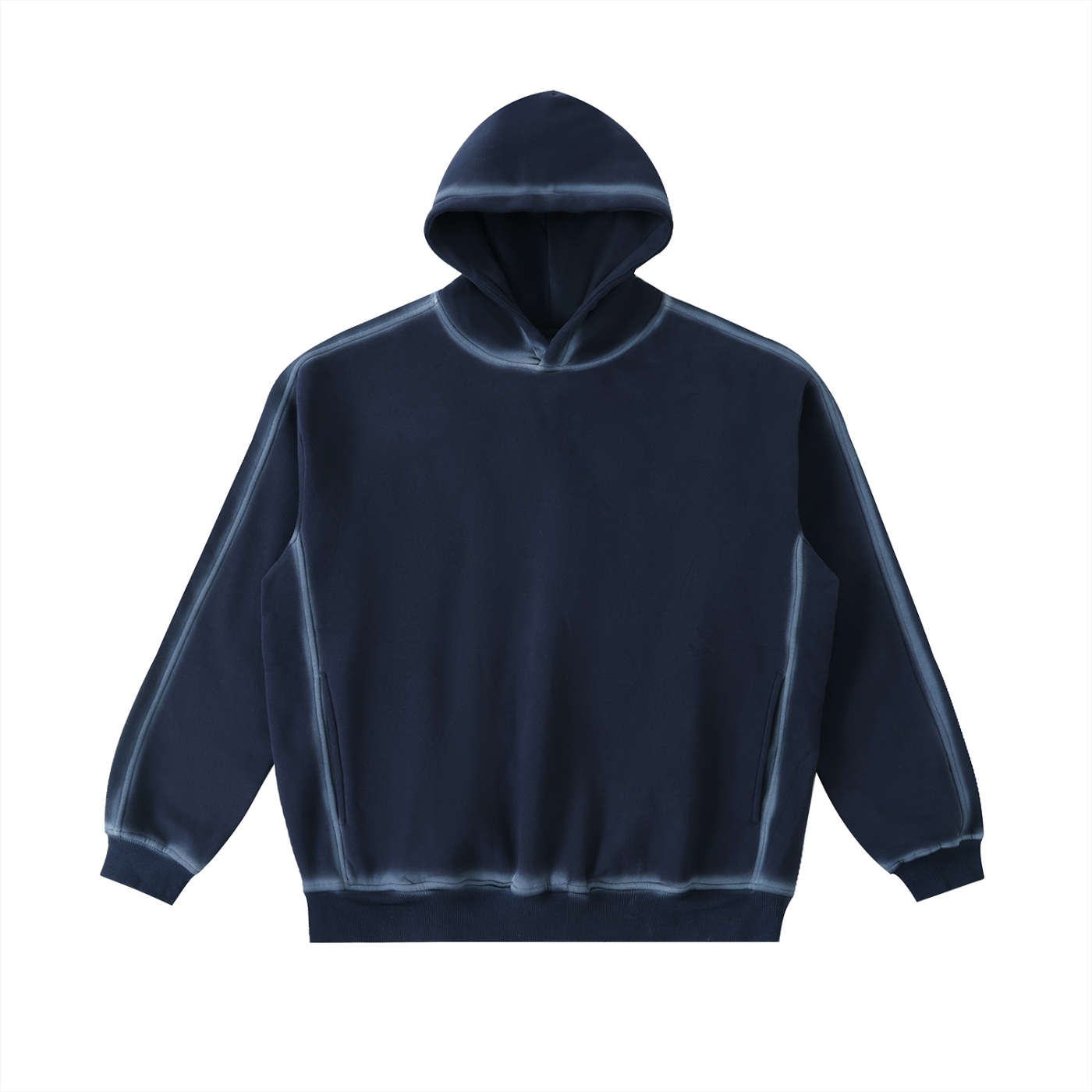 sunfaded edge fleece hoodie