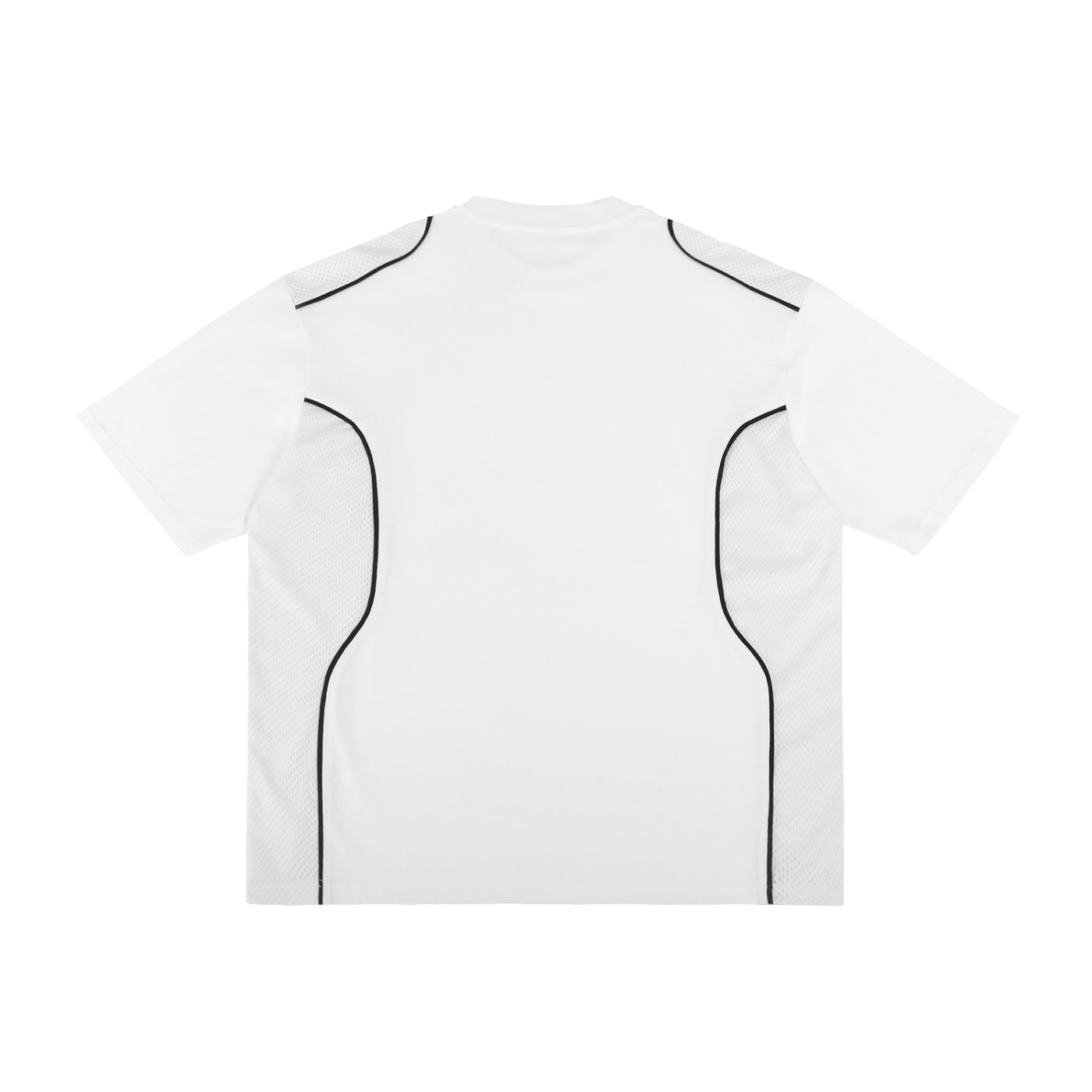 contrast piped panel t-shirt