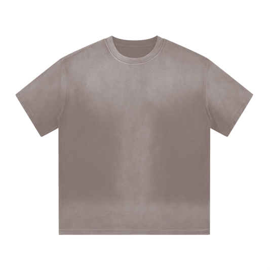 “I” Shaped Monkey Washed Drop Shoulder T-Shirt 300 GSM