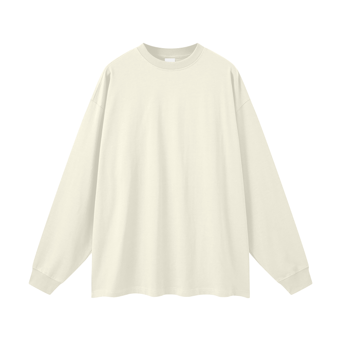 streetwear fog 100% cotton long sleeve tee 305 gsm