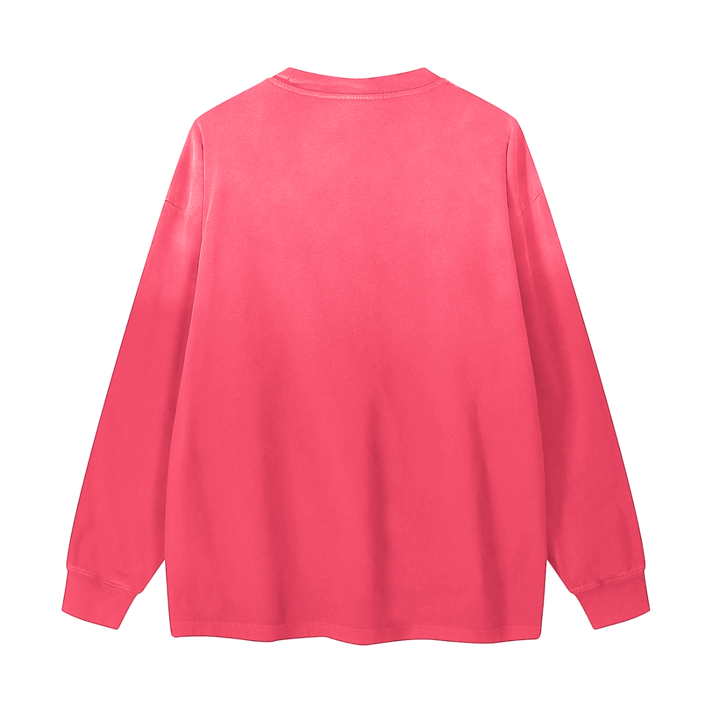 gradient washed long sleeve t-shirt