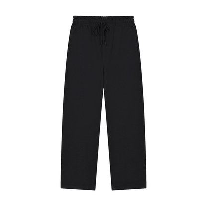 Solid Colour Straight-Leg Joggers