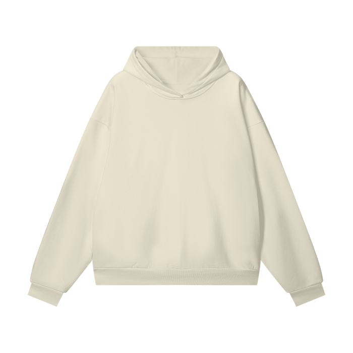 oversized heavyweight hidden pocket fleece hoodie 460 gsm