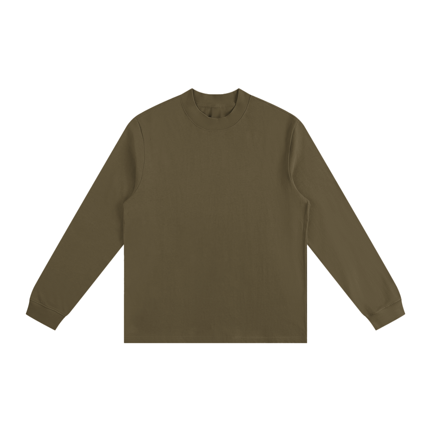 essential non-shrink mock neck sweatshirt