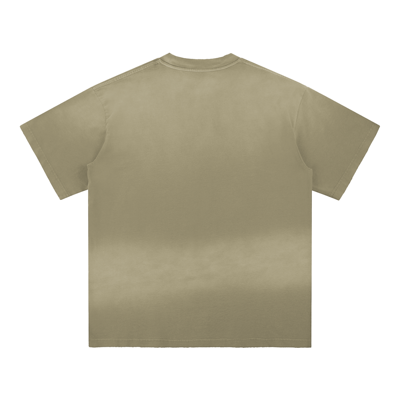 sun fade hand-frayed cotton t-shirt