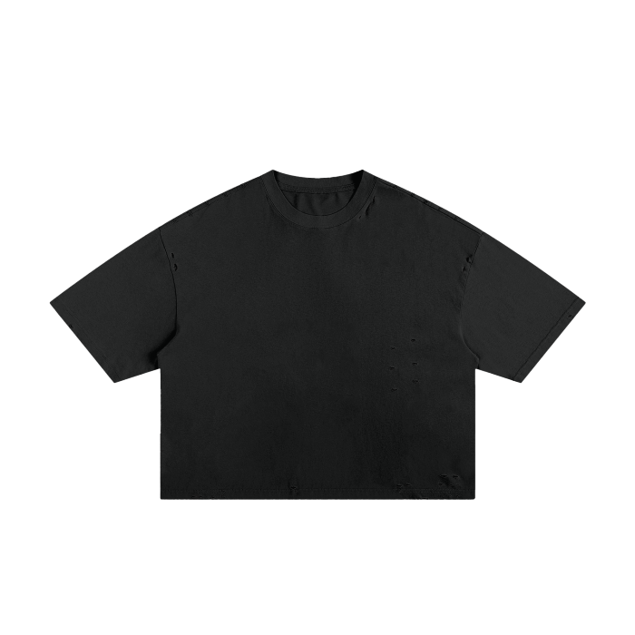 classic frayed boxy tee 250 gsm