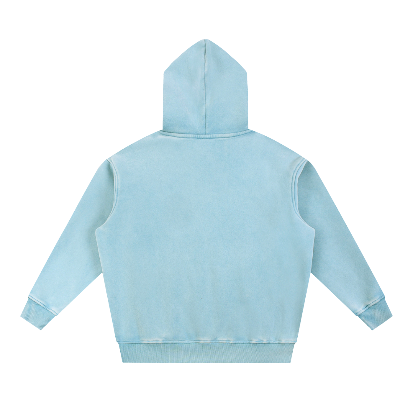 acid wash fleece oversize hoodie