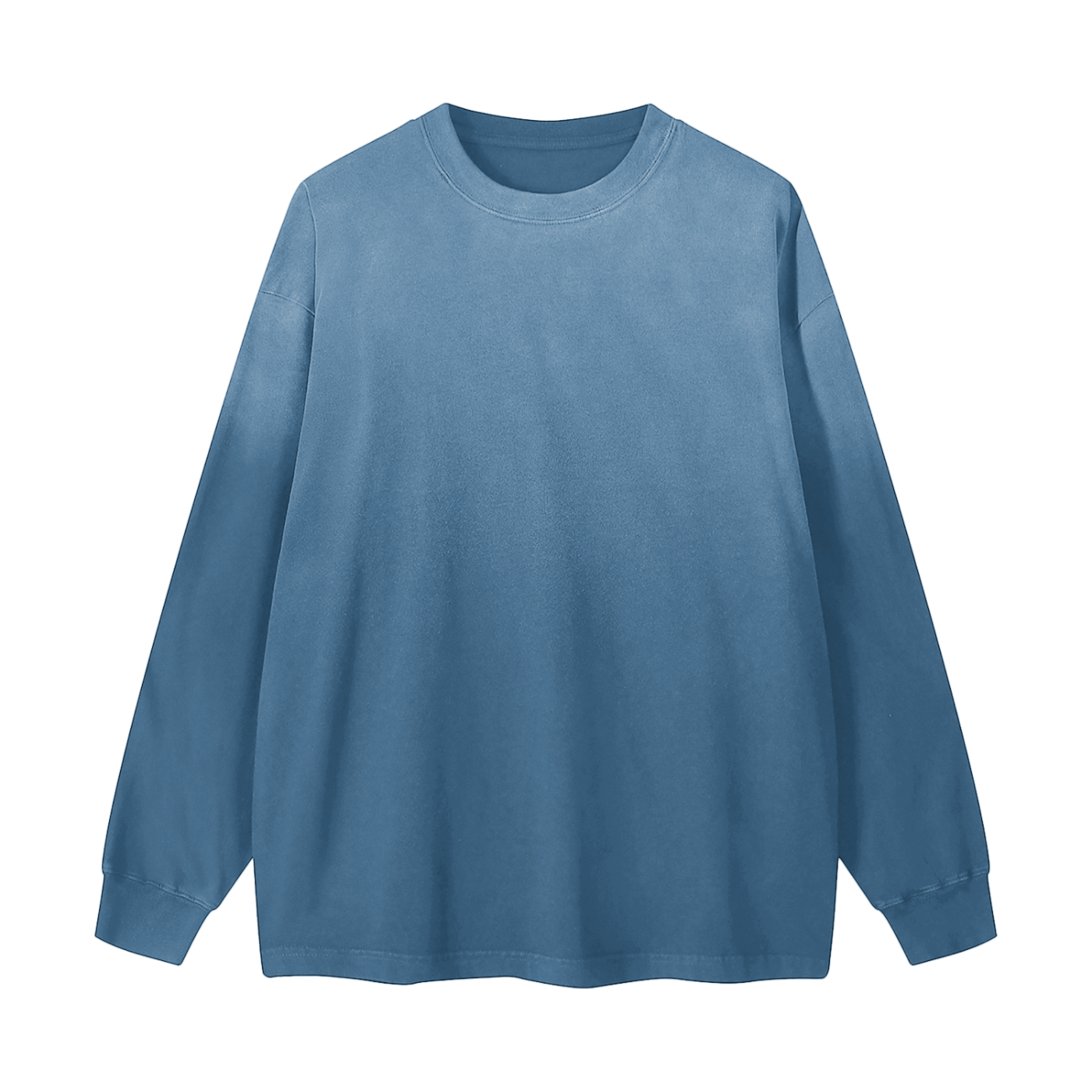 gradient washed long sleeve t-shirt