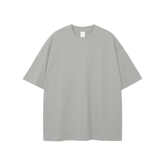 streetwear solid colour loose fit fog t-shirt 230 gsm