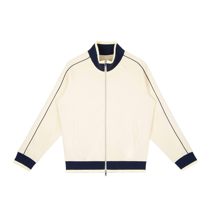 Colour Block Raglan Sleeve Zip Track Jacket