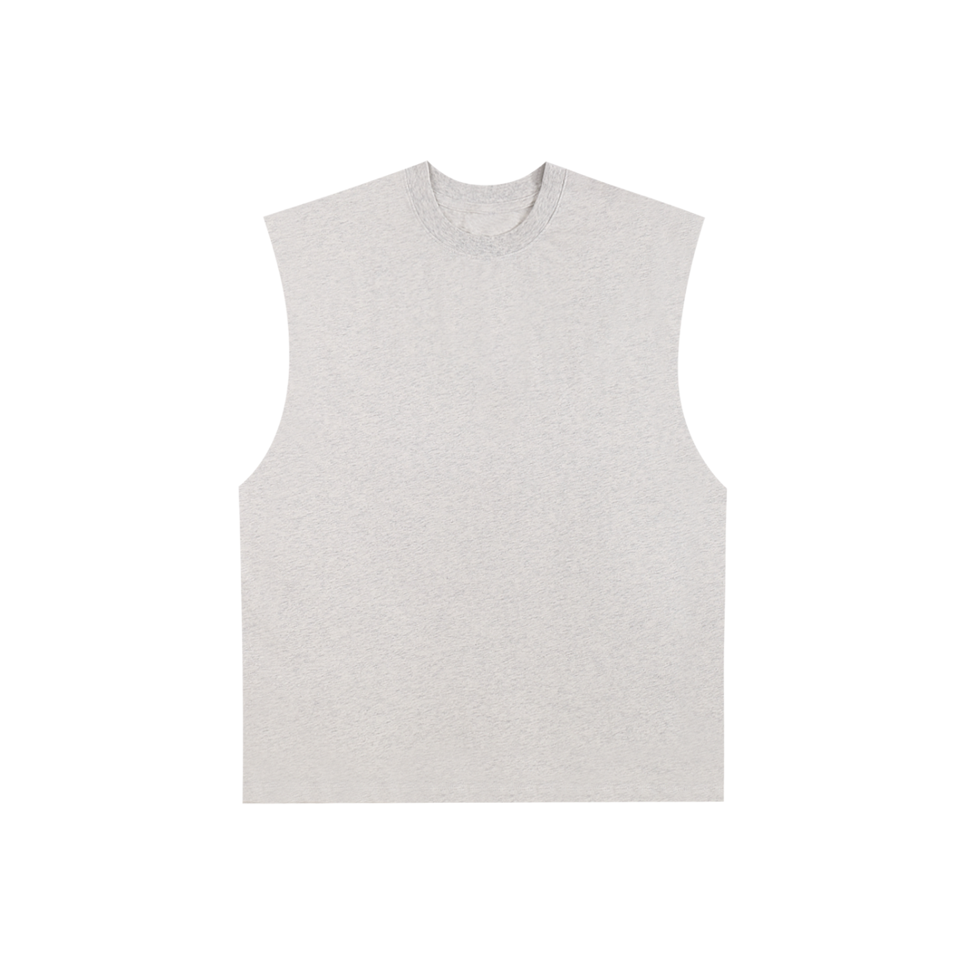 raw edge cotton tank top