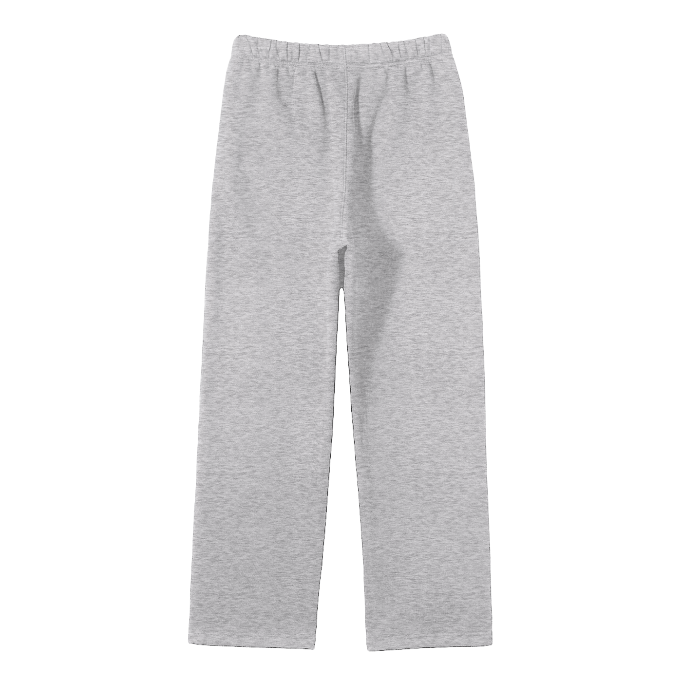 solid colour fleece straight leg joggers