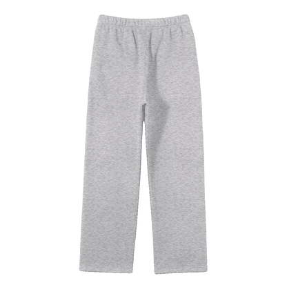 Solid Colour Fleece Straight Leg Joggers