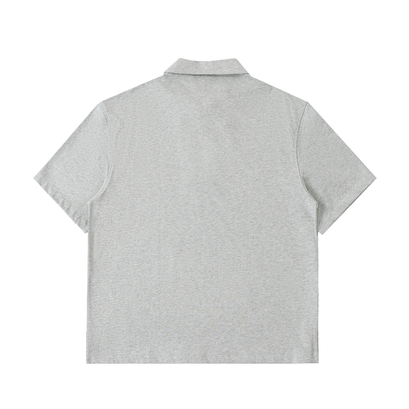 half-zip cotton polo shirt