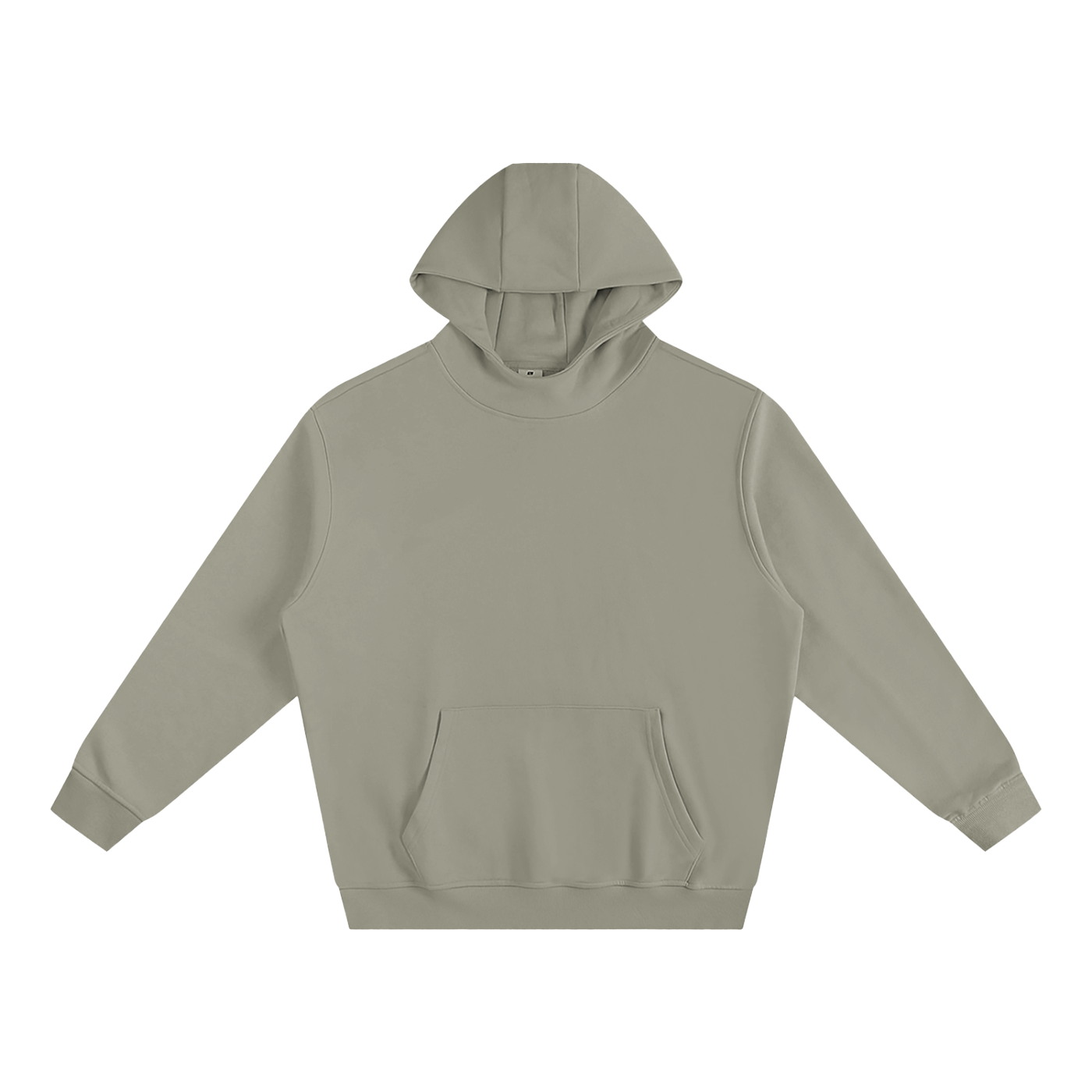 fleeced high neck hoodie