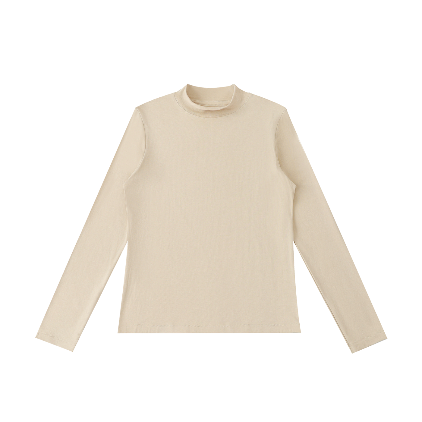 essential mock neck long sleeve t-shirt