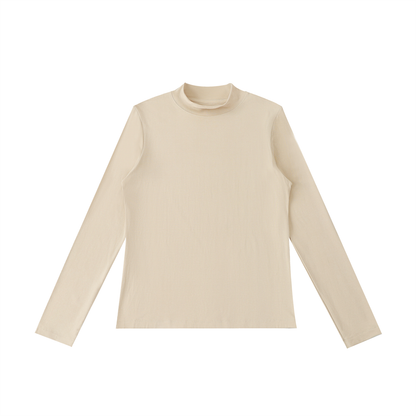 Essential Mock Neck Long Sleeve T-Shirt