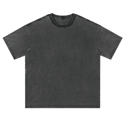 Vintage Washed Loose Fluffy T-Shirt