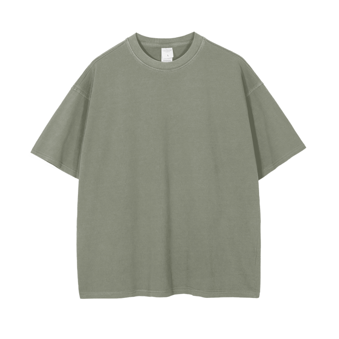 vintage wash drop shoulder t-shirt 250 gsm