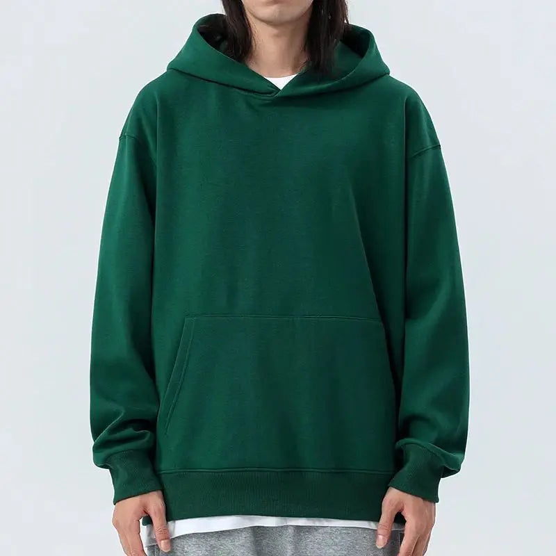 heavyweight fleece lined pullover hoodie 480 gsm