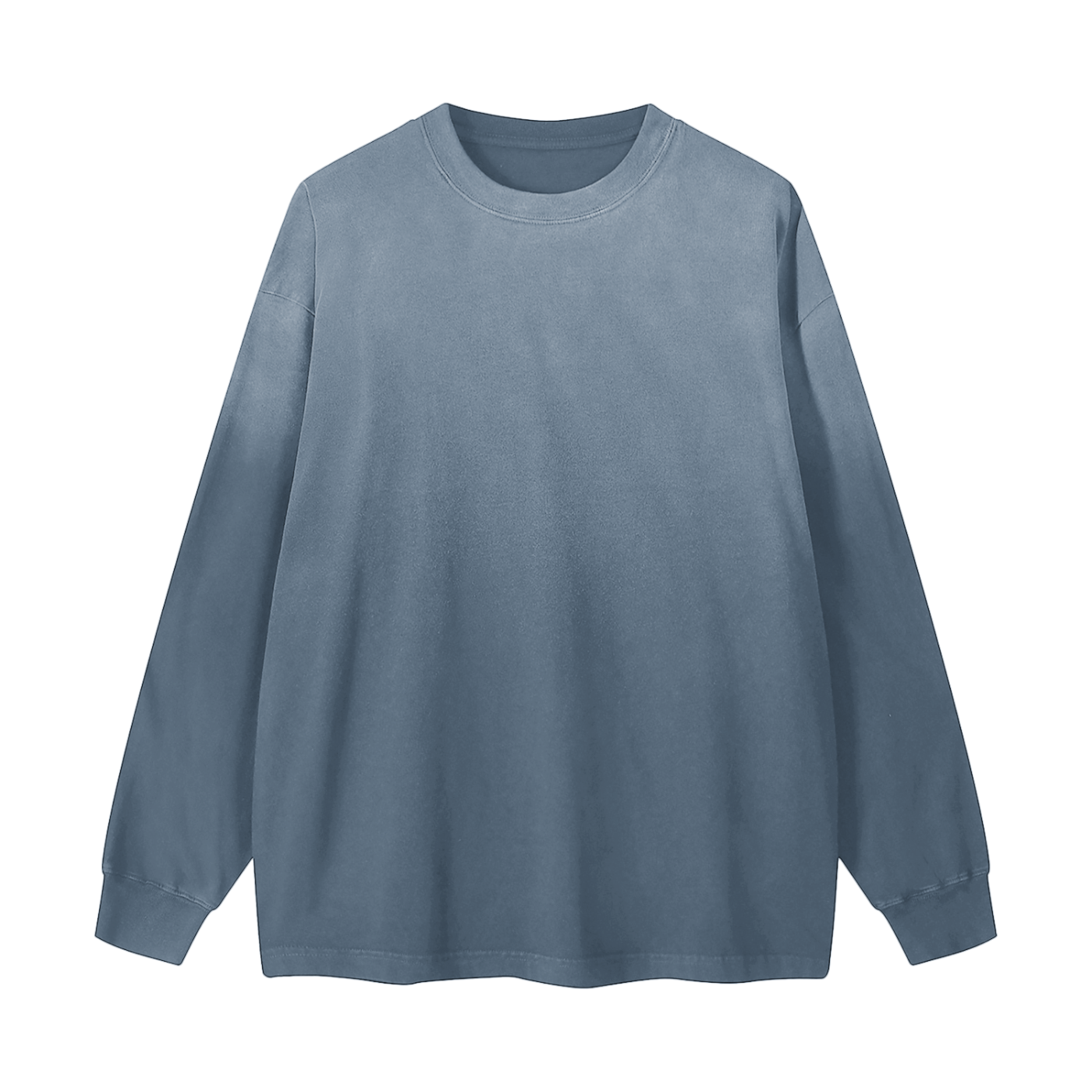 gradient washed long sleeve t-shirt