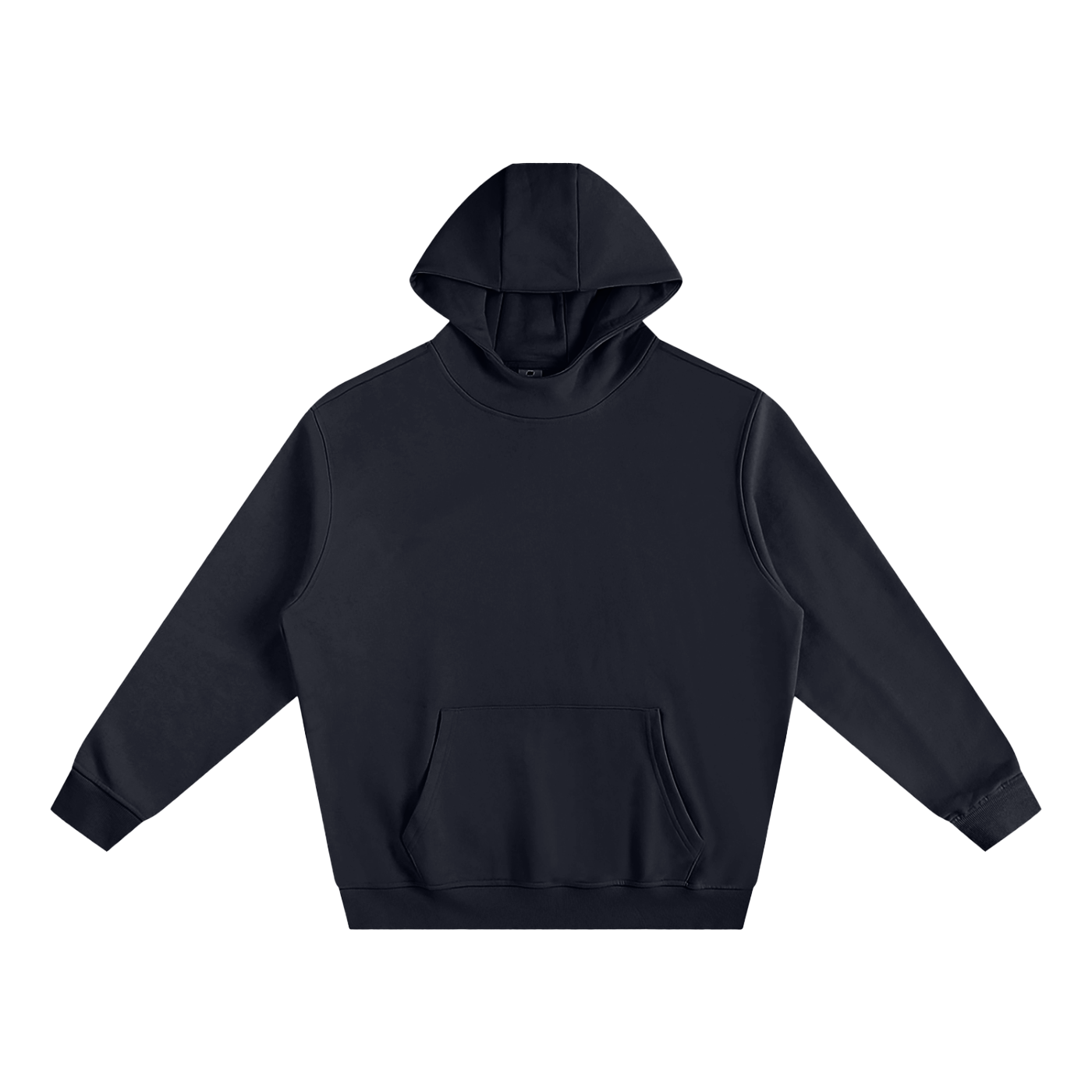 fleeced high neck hoodie