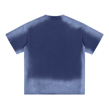 Monkey Washed Edge Drop Shoulder T-Shirt 250 GSM