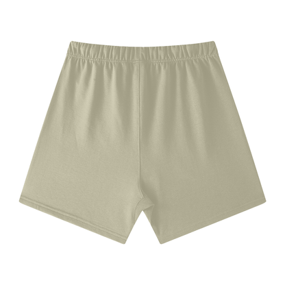 Earth Tone Loose Fit Cotton Shorts
