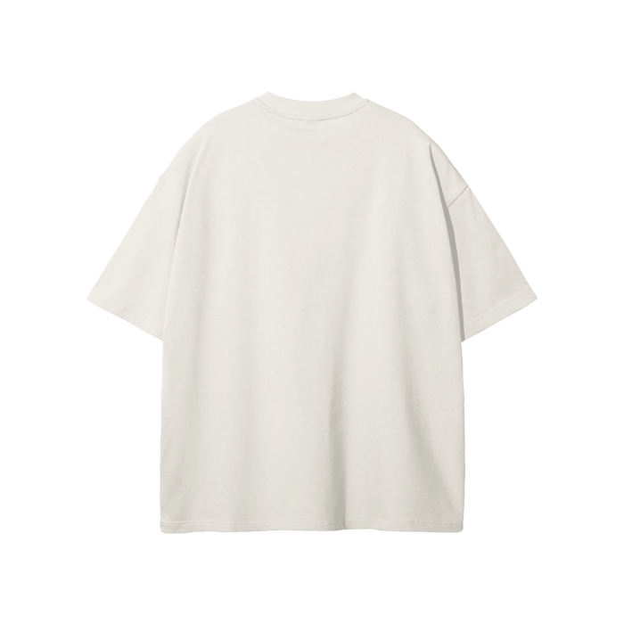 streetwear earth tone heavyweight loose fit fog t-shirt 275 gsm