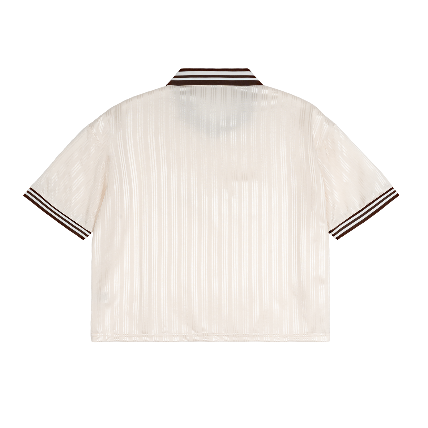 contrast stripes polo collar t-shirt