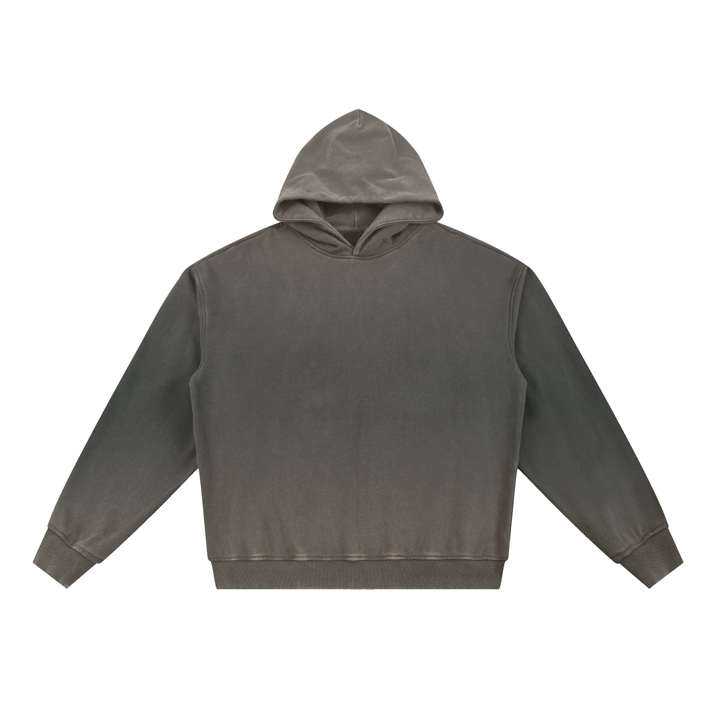 vintage washed gradient fleece hoodie