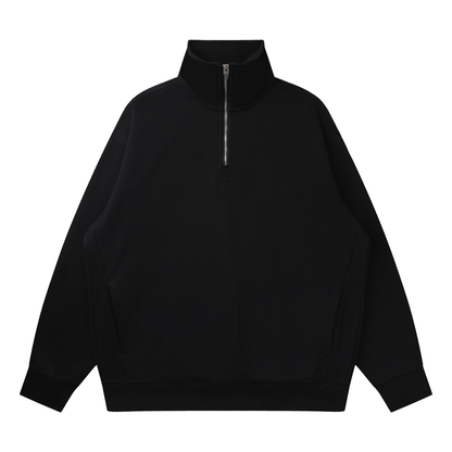 Quarter-Zip Drop Shoulder Sweatshirt