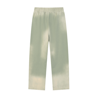 Sun Fade Raw Edge Straight-Leg Joggers