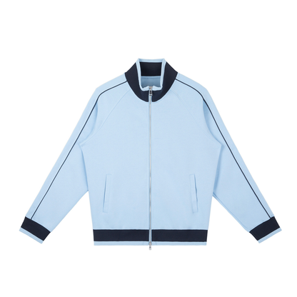 Colour Block Raglan Sleeve Zip Track Jacket