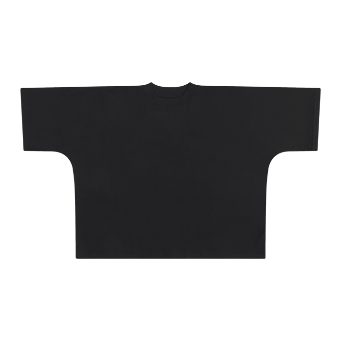 oversized one-piece pattern cut boxy tee 300 gsm