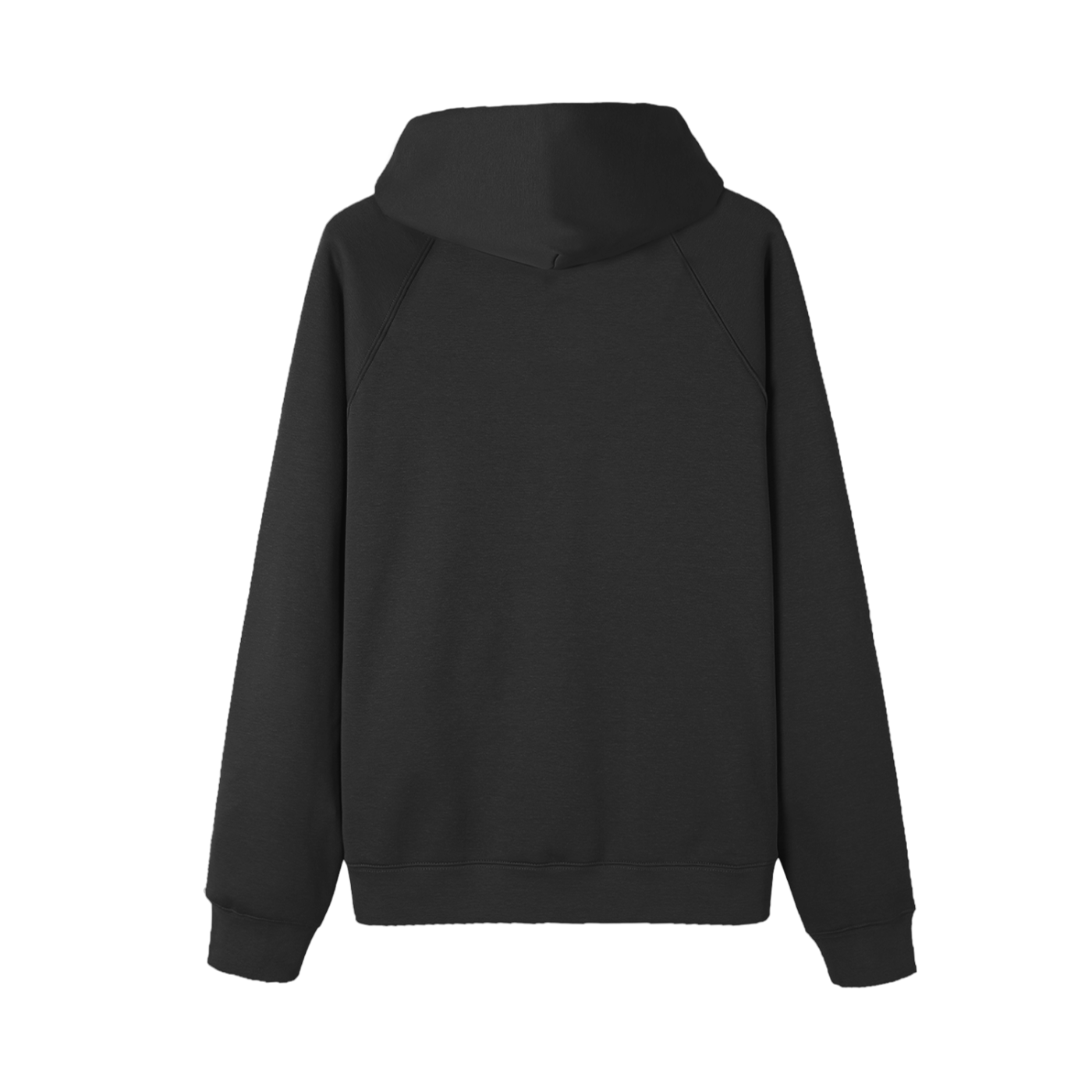 essential raglan sleeve fleece hoodie