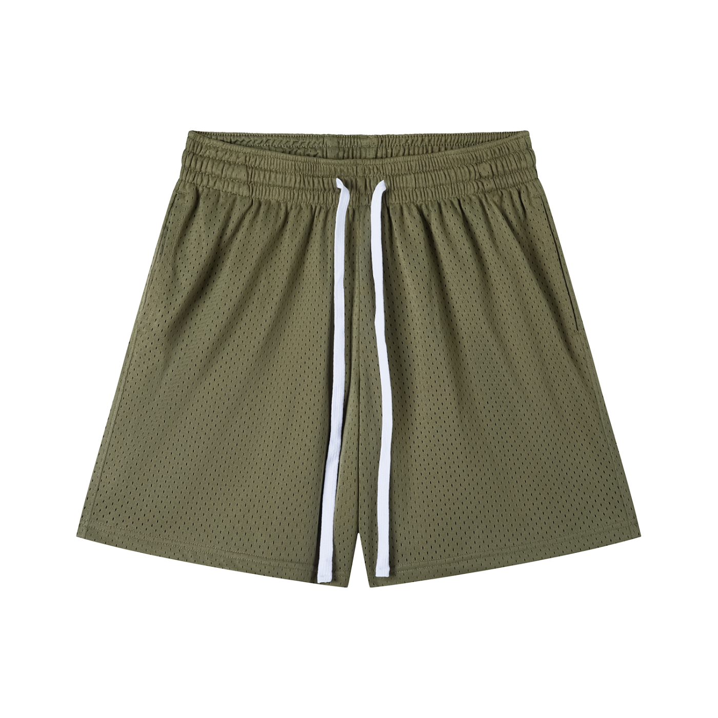mesh drawstring shorts