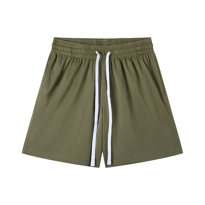 Mesh Drawstring Shorts