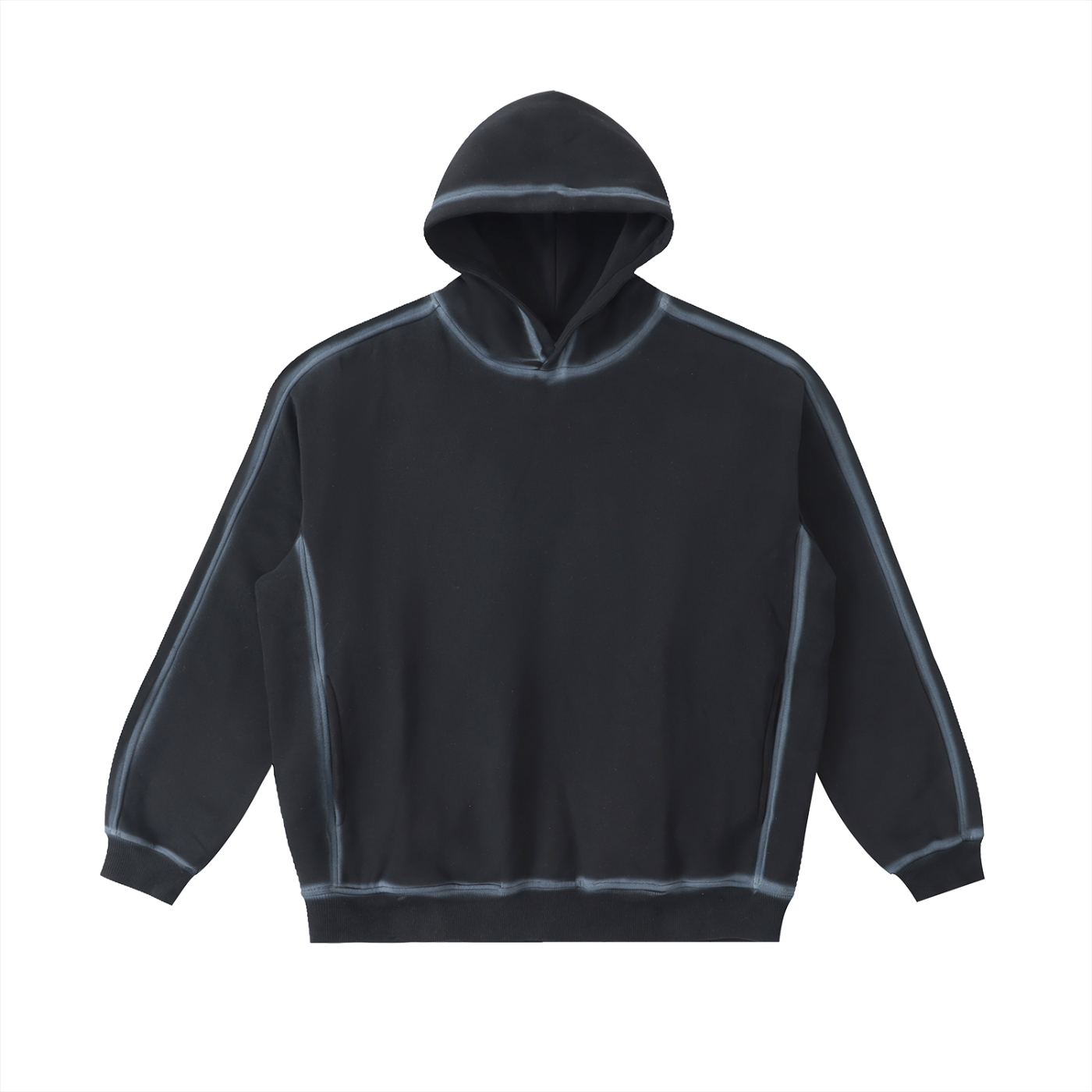 sunfaded edge fleece hoodie