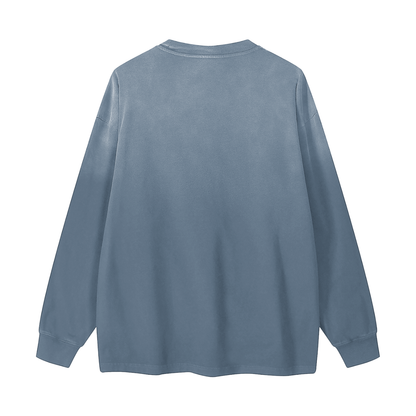 Gradient Washed Long Sleeve T-Shirt