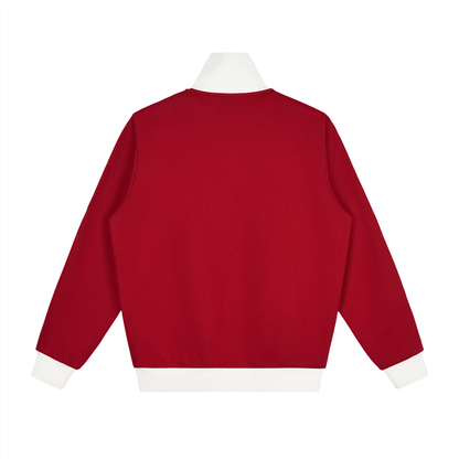 Contrast Side Stripe Fleece Track Jacket