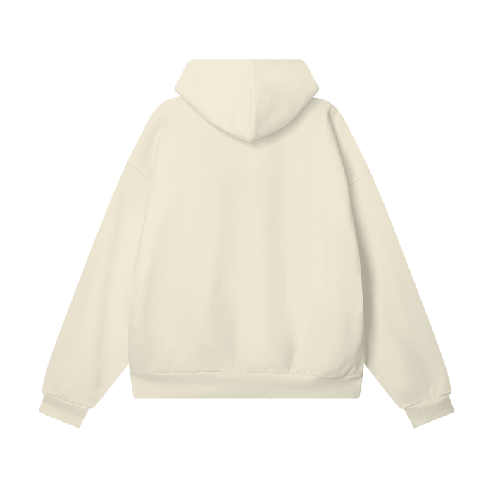 oversized heavyweight hidden pocket fleece hoodie 460 gsm