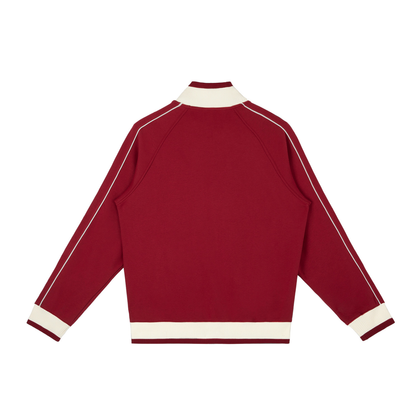Colour Block Raglan Sleeve Zip Track Jacket