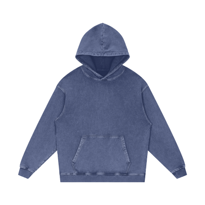 Acid Washed Loose Cotton Hoodie